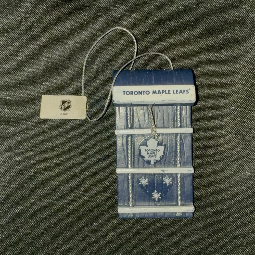 Toronto Maple Leafs Sled Ornament